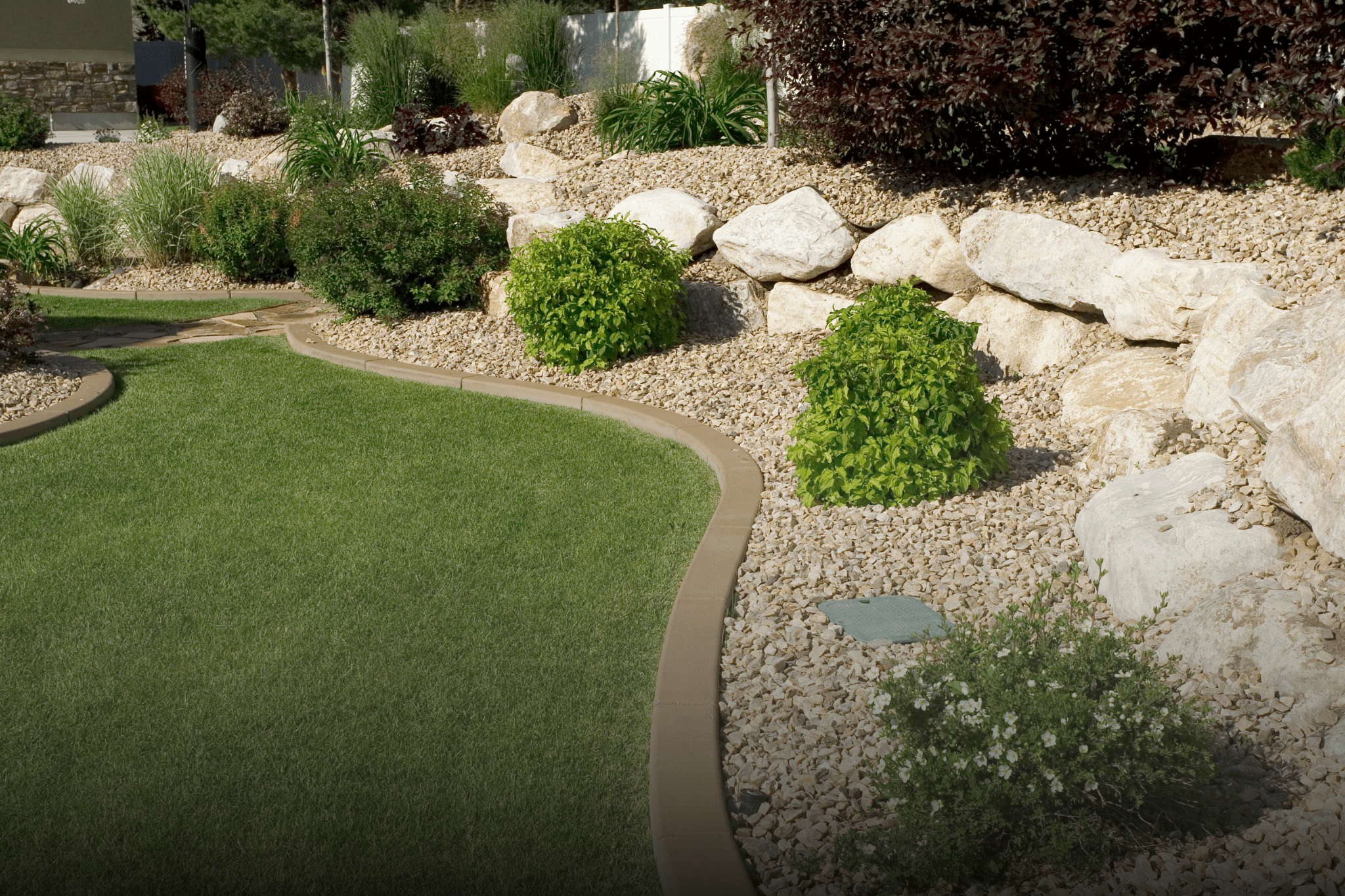 eco-friendly yard with residential artificial turf grass, perfect for family activities and outdoor gatherings